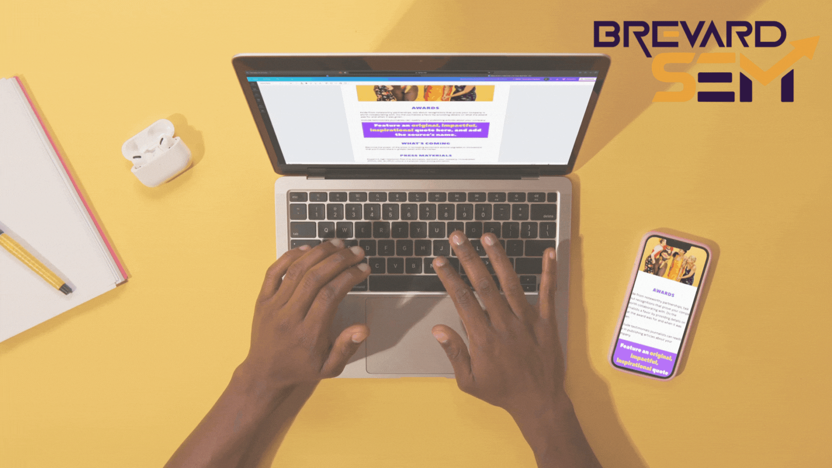 User typing in computer.